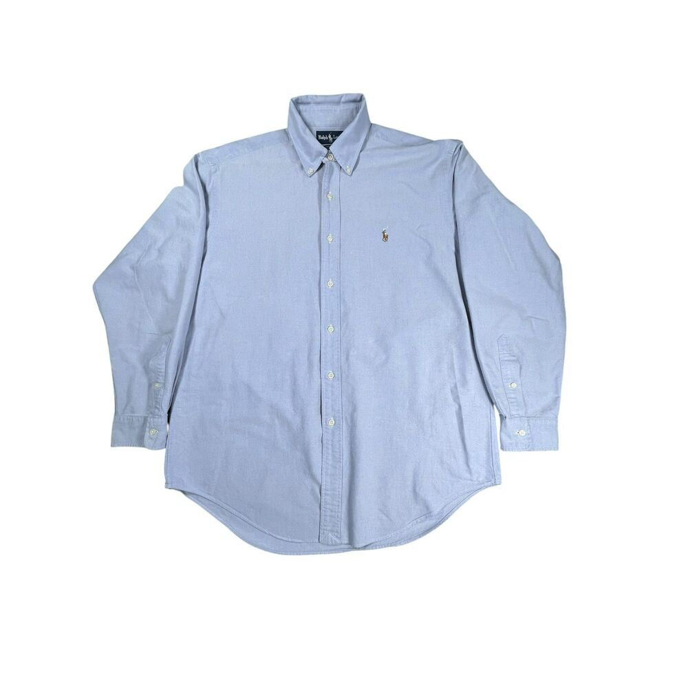 Ralph Lauren Yarmouth Oxford Dress Shirt Men 16-34 Purple Classic Fit Button Up